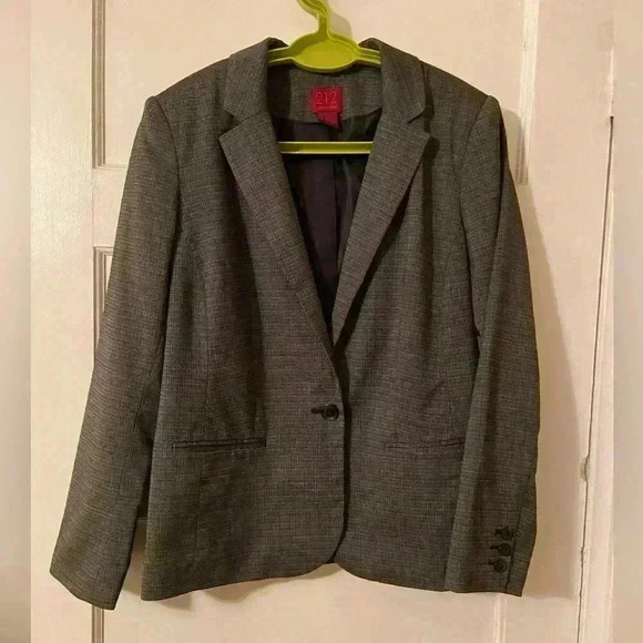 212 Collection Jackets & Blazers - 212 Collection Blazer gray and black size large.